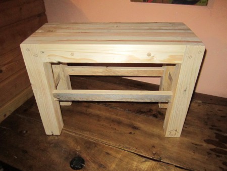 Banc palette 60x25 : 40€